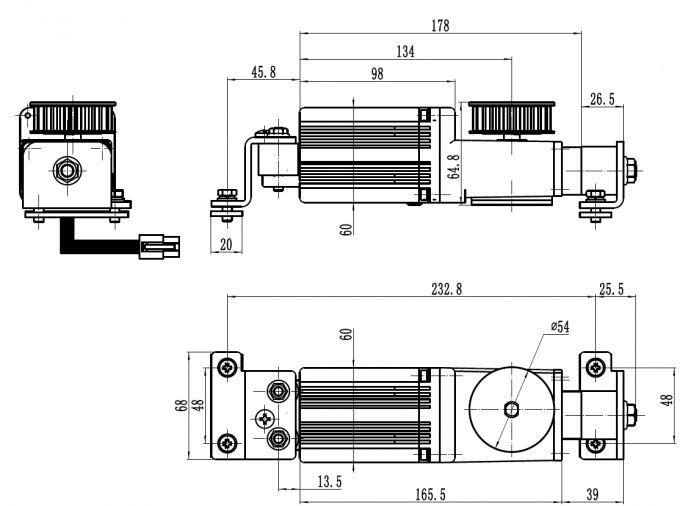 Motorized Sliding Glass Door Motor High Efficiency For Commercial